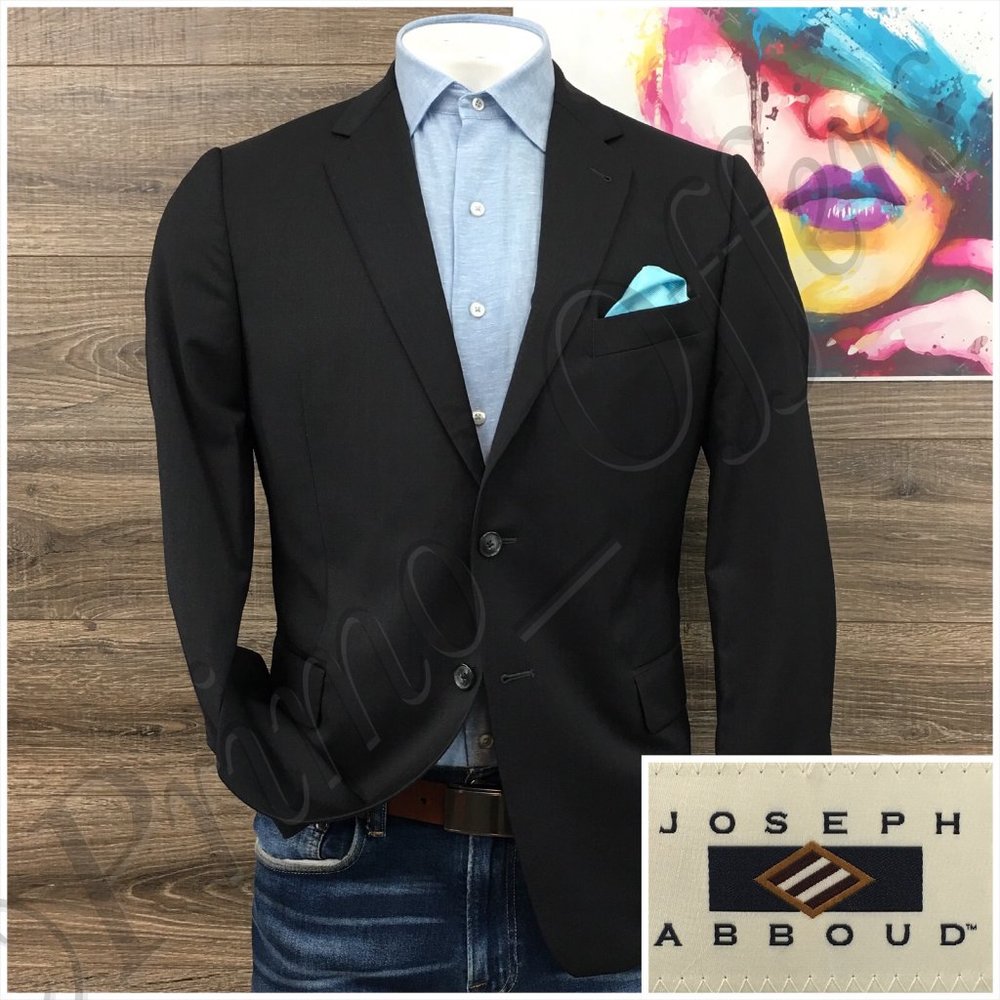 Joseph Abboud Mens Blazer Sport Coat Two Button Casual Jacket 42S Wool Suits